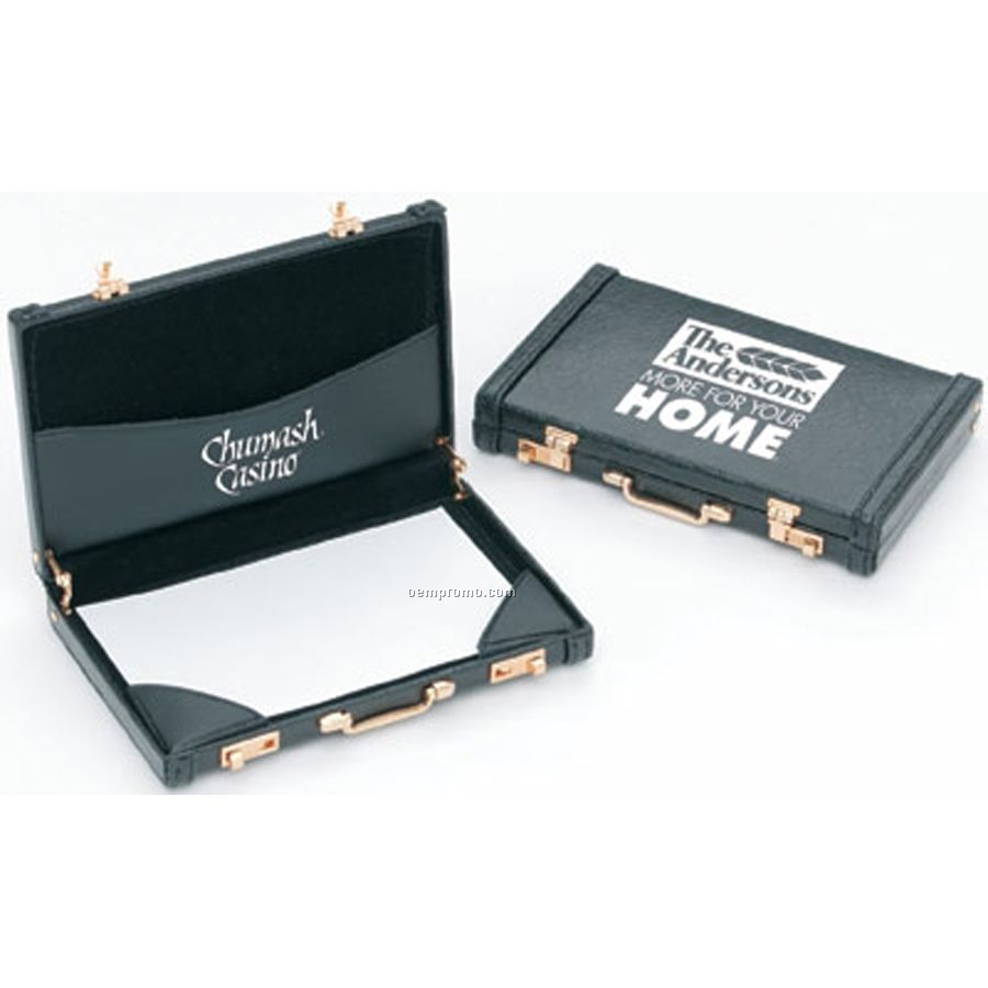 Premium Mini Briefcase Business Card Holder