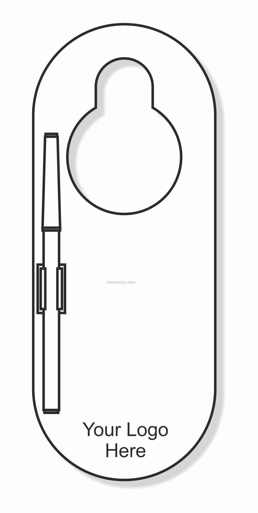 Rounded Door Hanger White Board