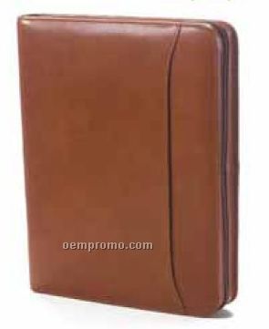 Conference Zip Padfolio - Tuscan Leather