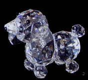 Optic Crystal Dog Figurine W/ Short Tail