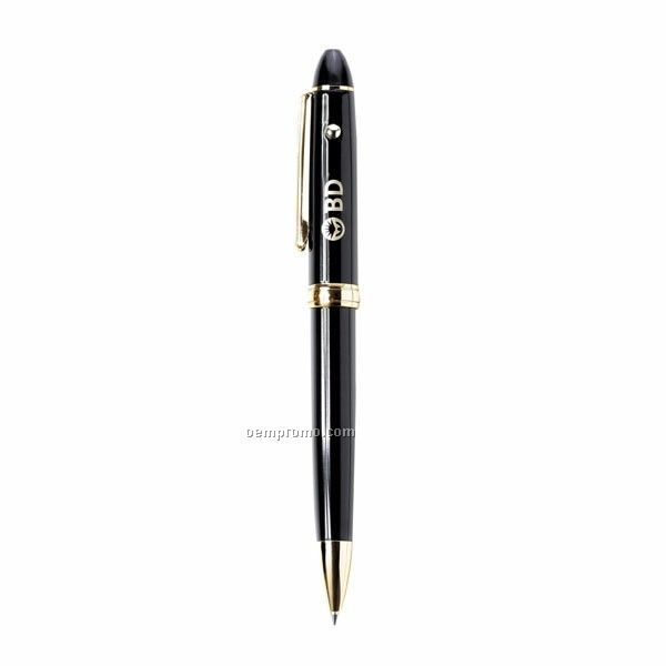 Bengal Black Laser Pointer, Retractable Pen & Stylus