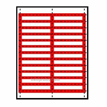 Classic Name Tag Paper Insert - Blank (4 1/4