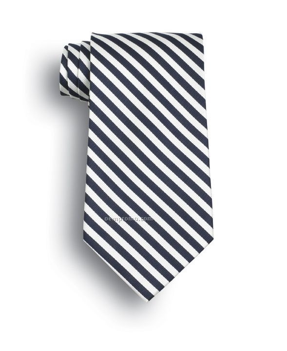 Wolfmark Saville Polyester Ties - Navy Blue