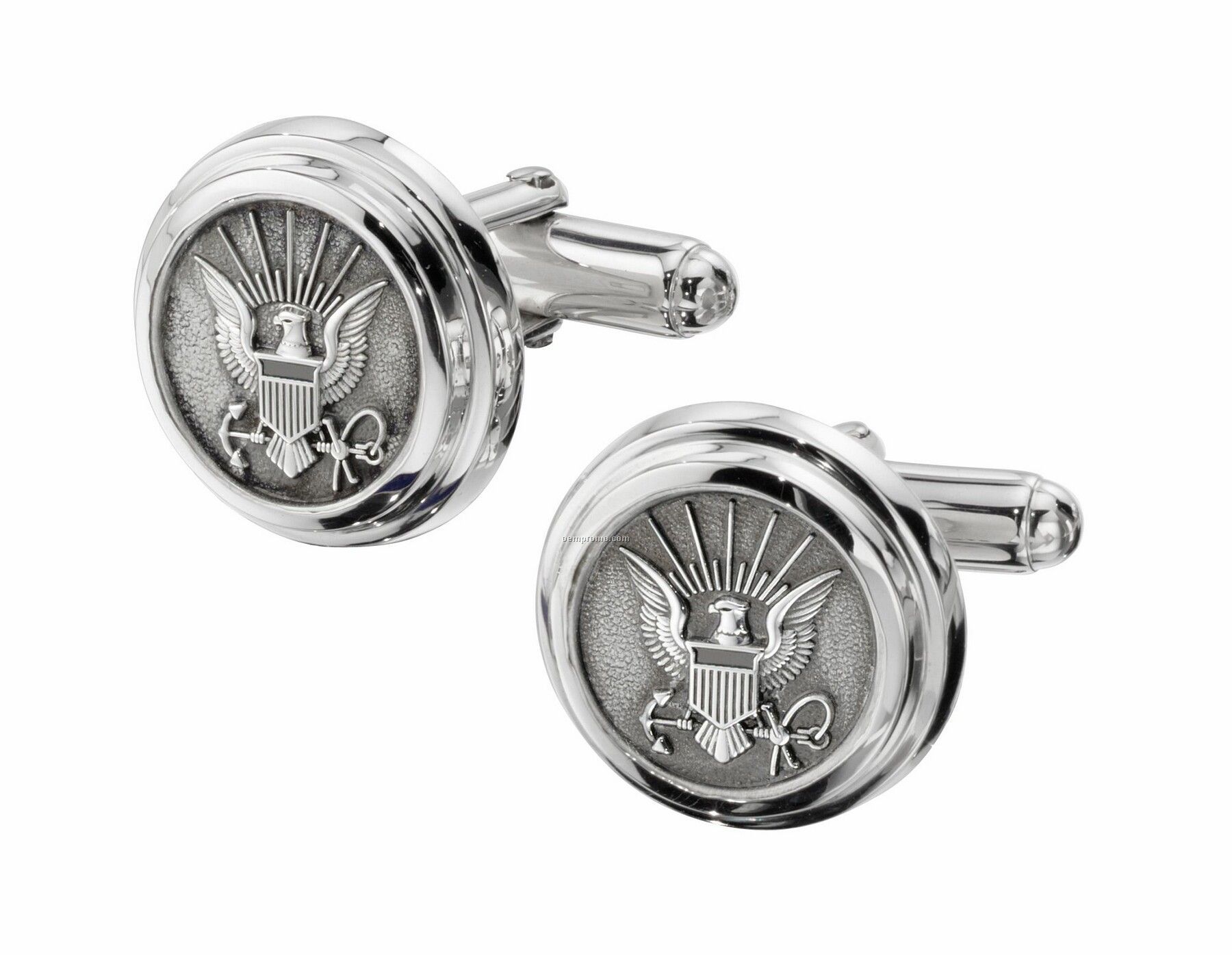 Ovations - Tribute Sterling Silver Cuff Links With Sterling Silver Insert