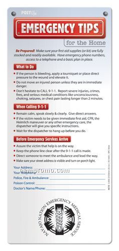 Post Ups Brochure - Emergency Tips