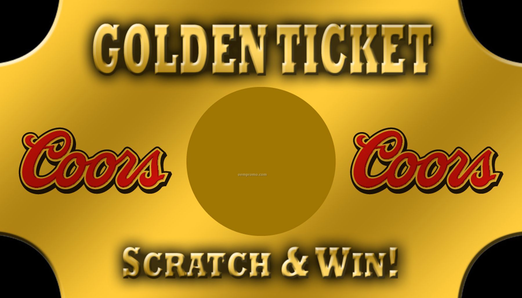 Scratch Off Cards - Golden Ticket (3"X5")