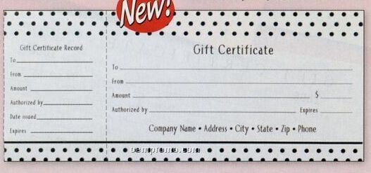 "Black Dots" Prestige Collection Gift Certificate