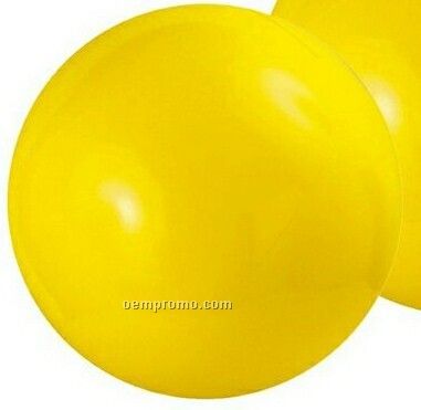 20" Inflatable Solid Yellow Beach Ball