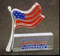Acrylic Paperweight Up To 12 Square Inches / Flag