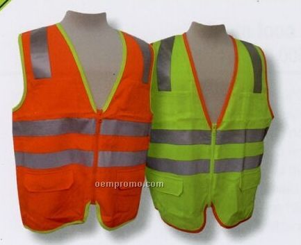 Ansi Class II Fabric Front & Back Vest