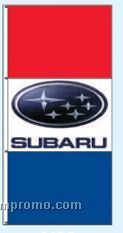 Double Face Dealer Interceptor Drape Flags - Subaru