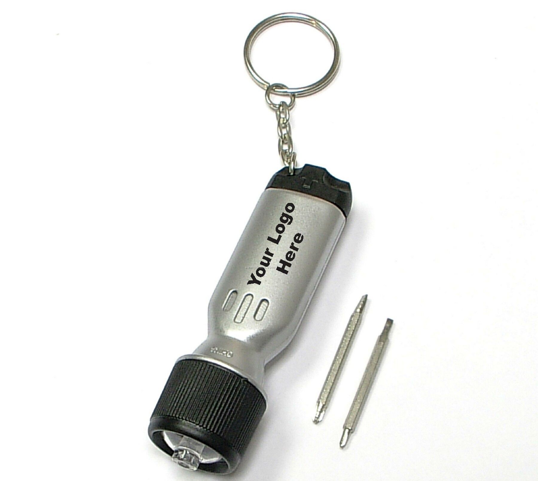 Mini LED Flashlight On A Split Keychain