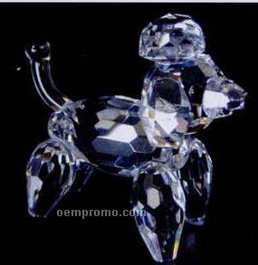 Optic Crystal Dog Figurine