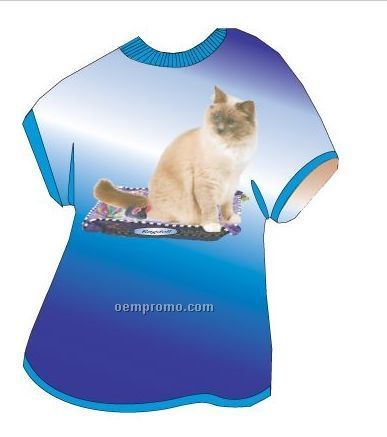 Ragdoll Cat T Shirt Acrylic Coaster W/ Felt Back
