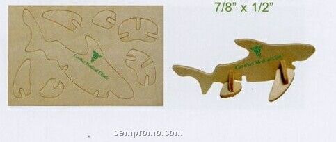 Shark Mini-logo Puzzle (4 5/8"X3"X1/8")