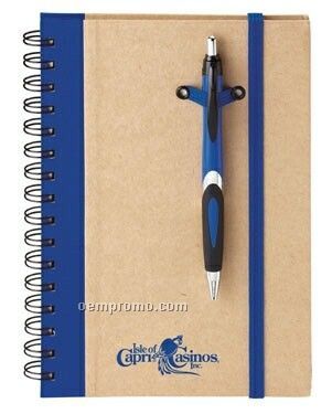 Eco Spiral Hard Cover Journal & Helix-eco Pen Combo