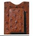 Men's Chocolate Plonge Leather Money Clip