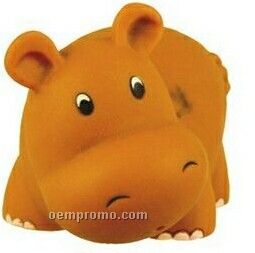 Small Rubber Honey Of A Hippo Toy