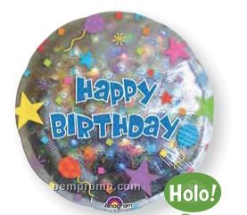 18" Happy Birthday Confetti Balloon