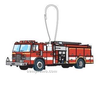 Fire Truck Zipper Pull