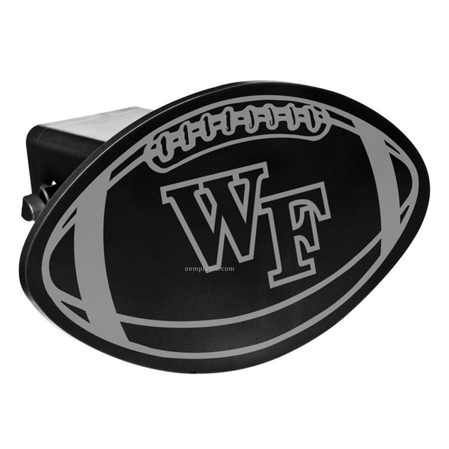 Football ABS Plastic Hitch Cover (6"X3 1/2")