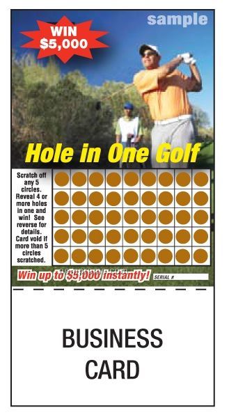 Hole In One Golf - Business Card / Game Card