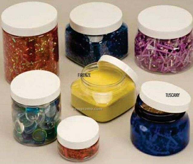 10 Oz. Country Canister Specialty Wide Mouth Glass Jars