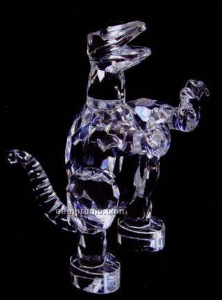 Optic Crystal Dinosaur Figurine