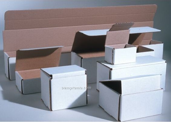 White Corrugated Mailer Box (8"X4"X2")