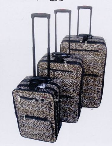 Fashion Luggage 3 Piece Set - Collection A (Leopard Print)