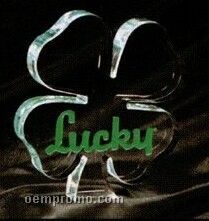 Acrylic Paperweight Up To 12 Square Inches / Four Leaf Clover