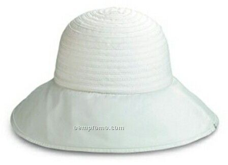 Ladies' Wide Brim Hat W/ UV Fabric