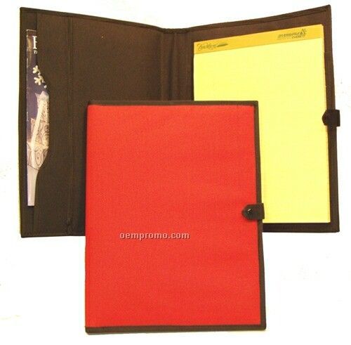 Notebook Organizer W/ Snap Closure & Zipper Pocket (10-1/4"X13-3/4")