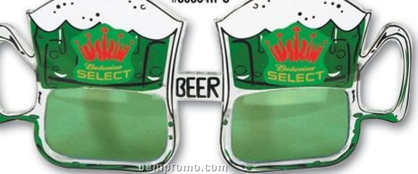 Beer Mug Eye Glasses (4-color Direct Imprint)
