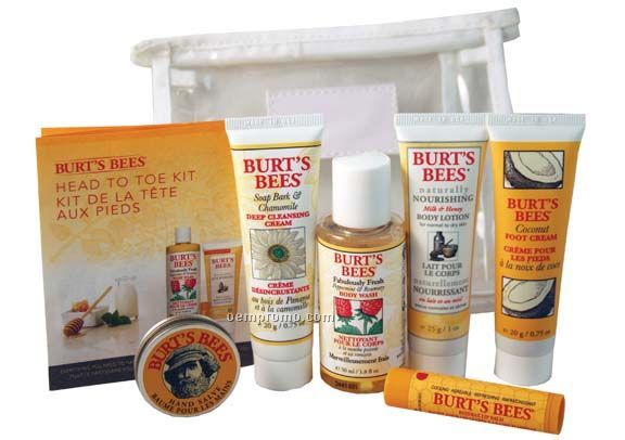 Burt's Bees The Everything Kit - Small White Vinyl Bag