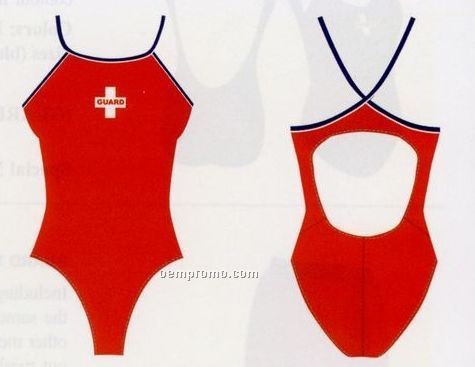 Female Polyester Swimsuit With Guard Screen (Sizes 26-38)