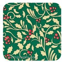 Golden Holly Stock Design Gift Wrap Roll (833'x18
