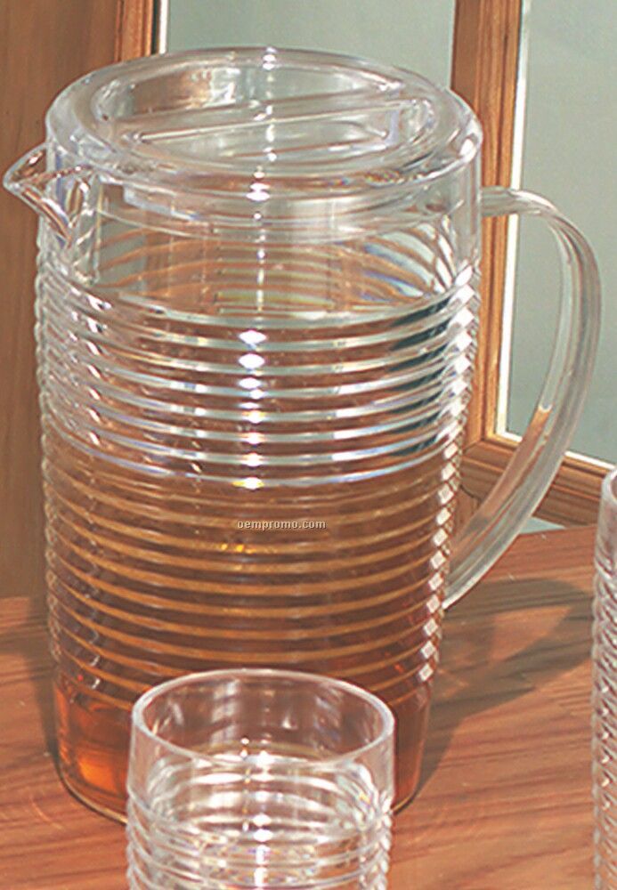 Ringed Pitcher With Lid (96 Oz)