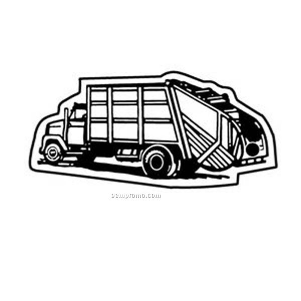Stock Shape Collection Trash Truck 6 Key Tag
