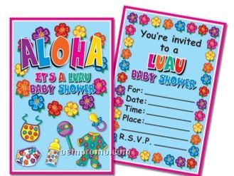 Hula Baby Invitations