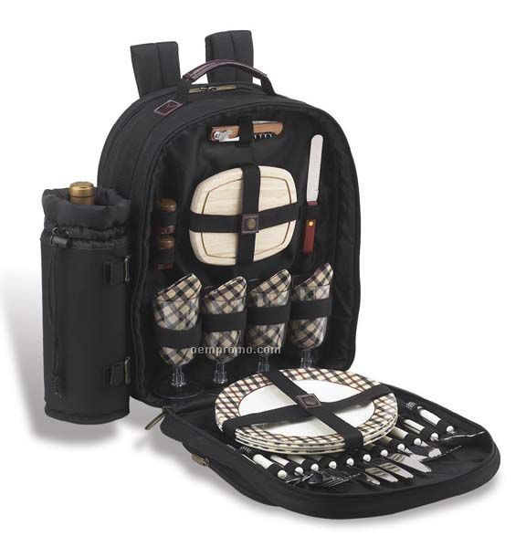 London Picnic Backpack For Four