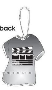 Clapboard T-shirt Zipper Pull