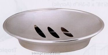 Echo Oval Stainless Steel Soap Dish