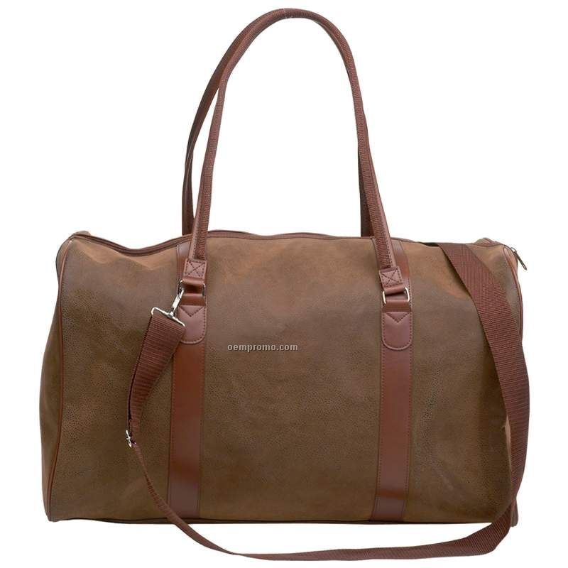 Travel Gear Brown Faux Leather Tote Bag