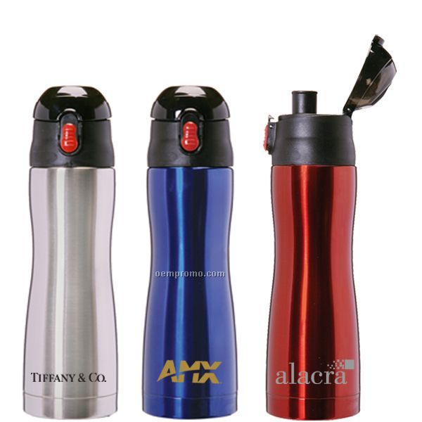 16 Oz. Double Wall Stainless Steel Curved Bottle