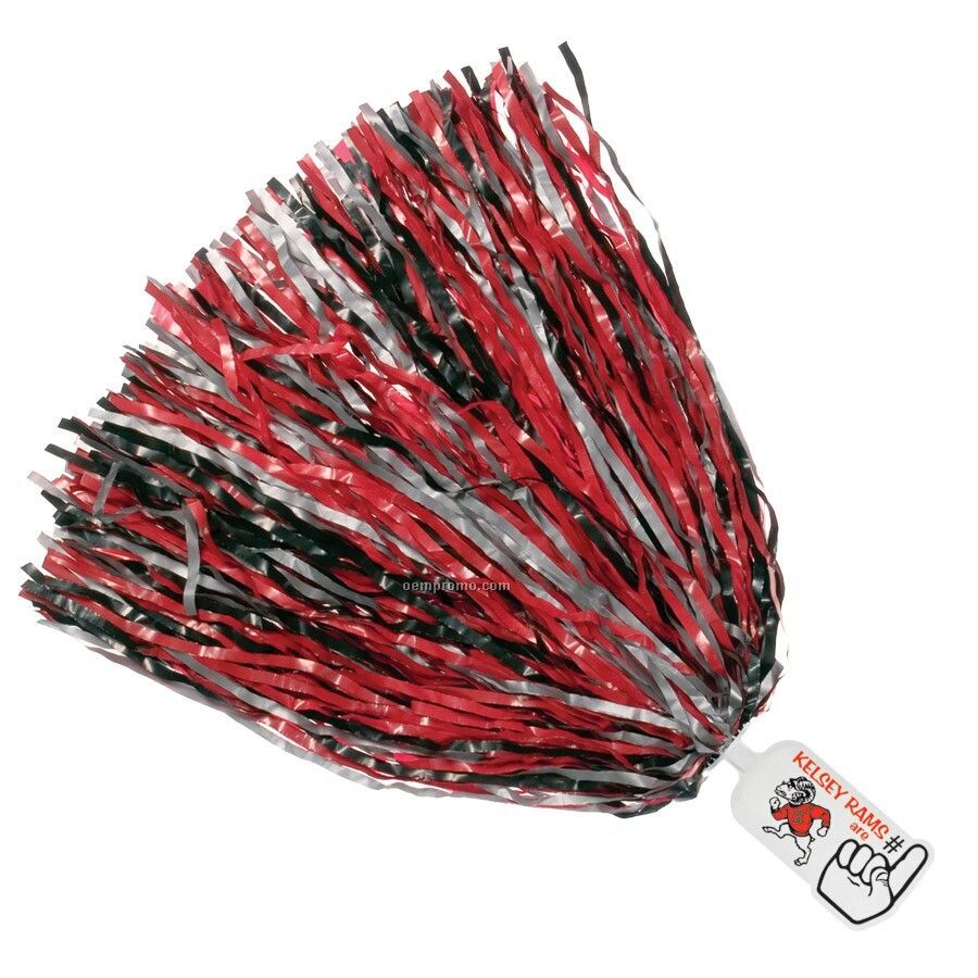 750-streamer Pom Poms With Mascot Handle - #1 Finger