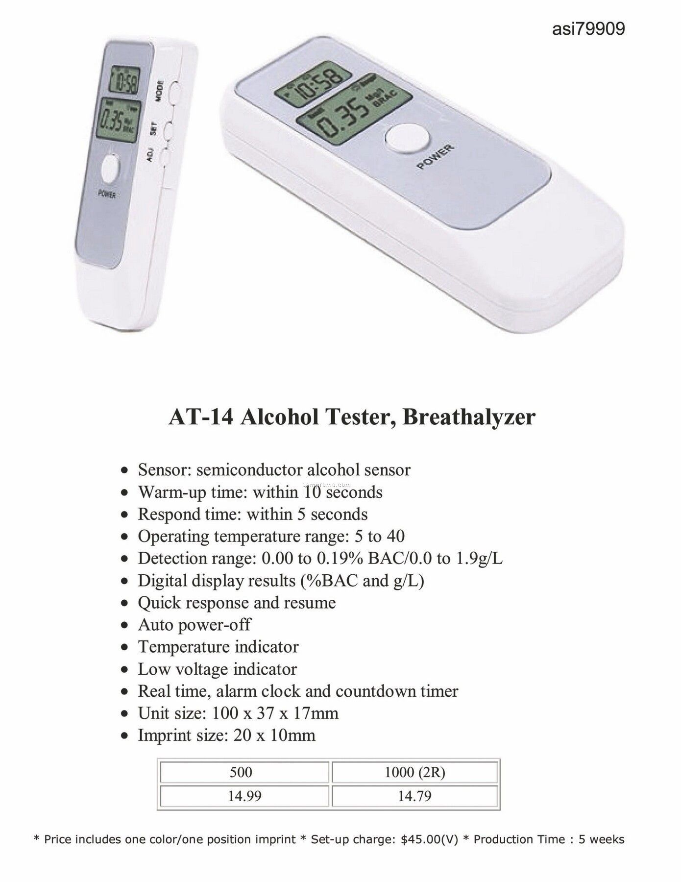 Alcohol Breath Tester