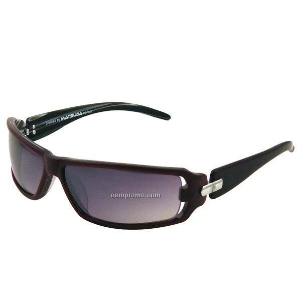 Burgundy/ Grey Frame Optical Sunglasses