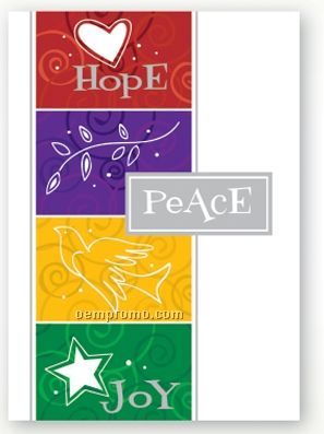 Centered On Peace Economy Holiday Card W/ Unlined Envelope