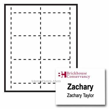 Classic Name Tag Paper Insert - 2 Color (4"X3")
